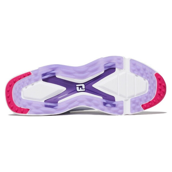 【レディース】フットジョイ ゴルフシューズ FJ プロエスエルエックス ボア スパイクレスシューズ メンズ 98216/98217 ダイヤル式 2024年春夏モデル FOOTJOY Pro SLX BOA BOAシステム搭載 3E相当 女性用 おしゃれ 23.0cm ホワイト/パープル(98216)