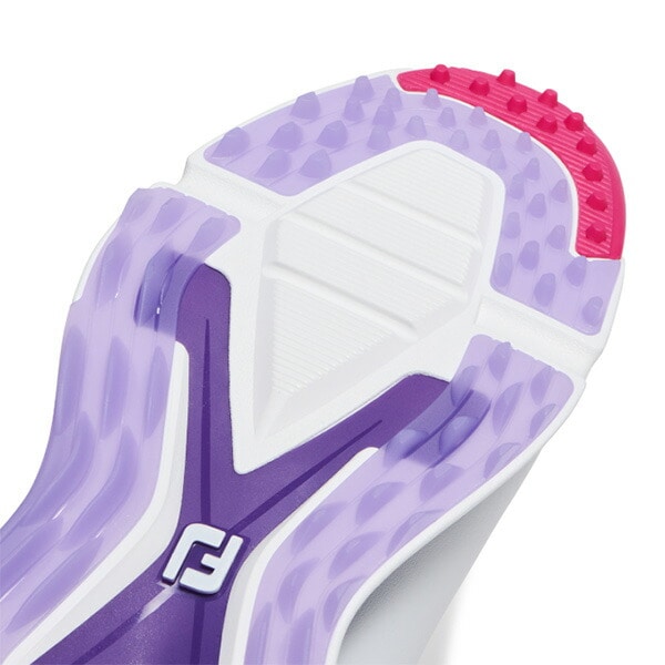 【レディース】フットジョイ ゴルフシューズ FJ プロエスエルエックス ボア スパイクレスシューズ メンズ 98216/98217 ダイヤル式 2024年春夏モデル FOOTJOY Pro SLX BOA BOAシステム搭載 3E相当 女性用 おしゃれ 23.0cm ホワイト/パープル(98216)