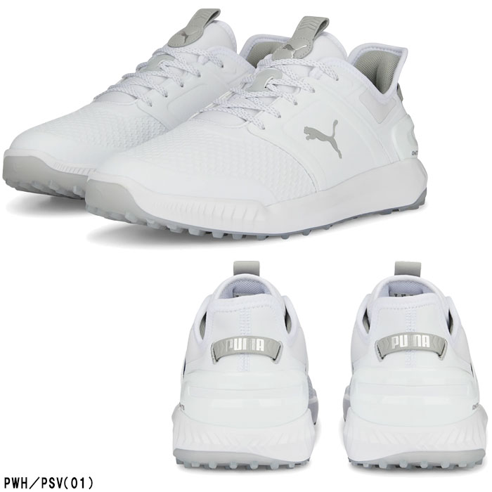 プーマ ゴルフシューズ イグナイト エレベート ラバーソール スパイクレス シューズ 376077 3E相当 25.0cm PWH/PSV(01)