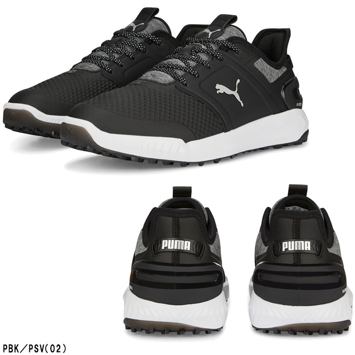 プーマ ゴルフシューズ イグナイト エレベート ラバーソール スパイクレス シューズ 376077 3E相当 25.0cm PWH/PSV(01)