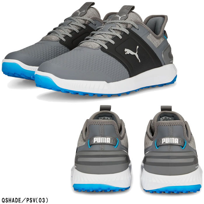 プーマ ゴルフシューズ イグナイト エレベート ラバーソール スパイクレス シューズ 376077 3E相当 25.0cm PWH/PSV(01)