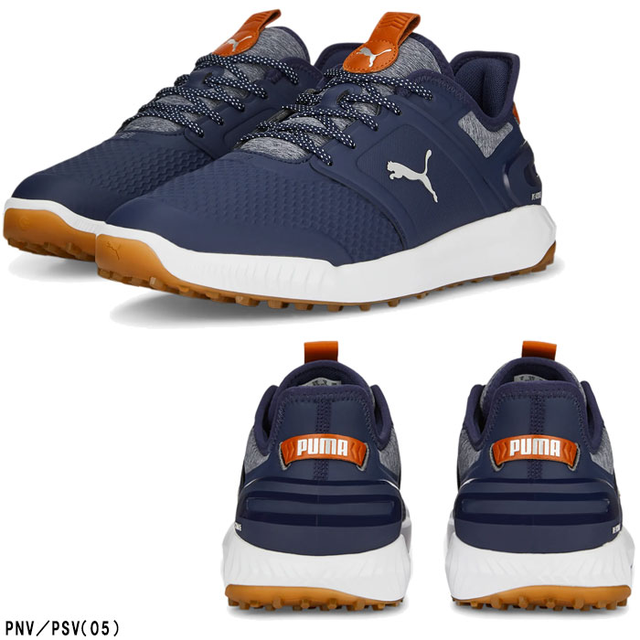 プーマ ゴルフシューズ イグナイト エレベート ラバーソール スパイクレス シューズ 376077 3E相当 25.0cm PWH/PSV(01)