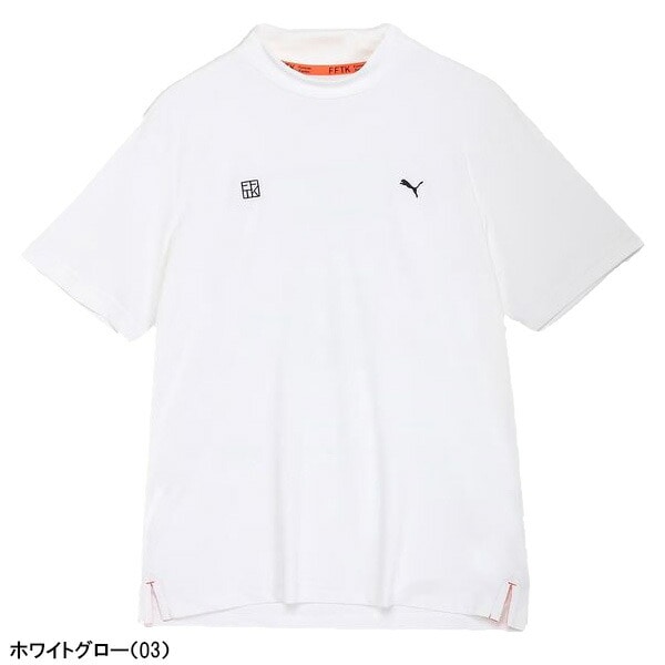 プーマ ゴルフ PUMA×FFTK ビッグラベル 半袖 モックネックシャツ メンズ 633662 トップス ゴルフウェア 春夏モデル PUMA GOLF FFTK ORANGE COLLECTION