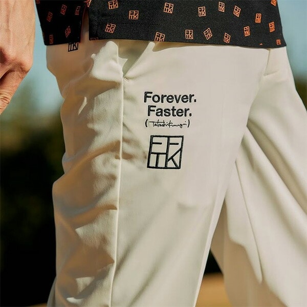 プーマ ゴルフ ロングパンツ PUMA×FFTK アスリート パンツ メンズ 633665 ボトムス ゴルフウェア 春夏モデル PUMA GOLF FFTK ORANGE COLLECTION アスリートライン Mサイズ プーマブラック(01)