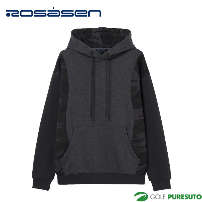 ロサーセン ゴルフ 長袖 裏起毛 切替 フーディー 044-34011 ゴルフウェア トップス 2025年秋冬モデル Rosasen GOLF