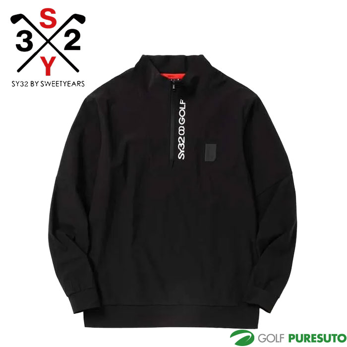 エスワイサーティトゥ バイ スウィートイヤーズ ゴルフ 長袖 LIGHT COOL TOUCH PULL ZIP SHIRTS SYG-25A1-09 ゴルフウェア トップス 2025年秋冬モデル SY32 by SWEET YEARS GOLF