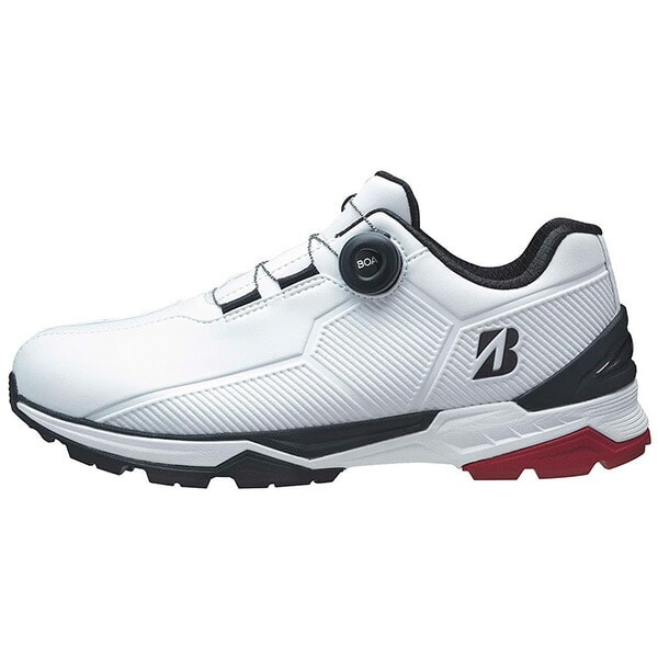 ブリヂストン ゴルフ ゴルフシューズ ゼロ・スパイク バイター ワイド SH2507 4E相当 防水仕様 ボア BOA スパイクレスシューズ 幅広 2025年秋冬モデル BRIDGESTONE GOLF ZSP-BITER WIDE ダイヤル式 27.0cm 白/オリーブ(WL)
