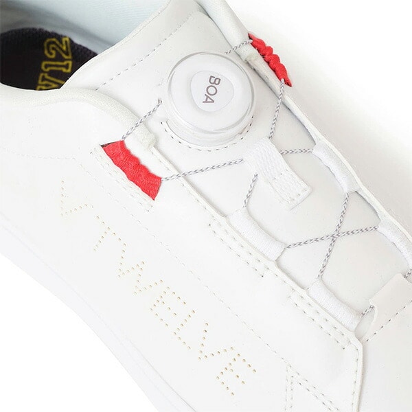 ブリヂストン ゴルフ V12 コラボレーション ゴルフシューズ ゼロ・スパイク バイター V12-25 BOA メンズ ZSP-BITER SHG5VT/V122521-SN01 3E相当 防水仕様 ボア BOA スパイクレスシューズ 2025年秋冬モデル BRIDGESTONE GOLF ヴィ トゥエルヴ コラボ ダイヤル式 25.0cm 白(WH)