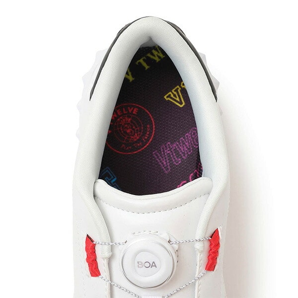 ブリヂストン ゴルフ V12 コラボレーション ゴルフシューズ ゼロ・スパイク バイター V12-25 BOA メンズ ZSP-BITER SHG5VT/V122521-SN01 3E相当 防水仕様 ボア BOA スパイクレスシューズ 2025年秋冬モデル BRIDGESTONE GOLF ヴィ トゥエルヴ コラボ ダイヤル式 25.0cm 白(WH)