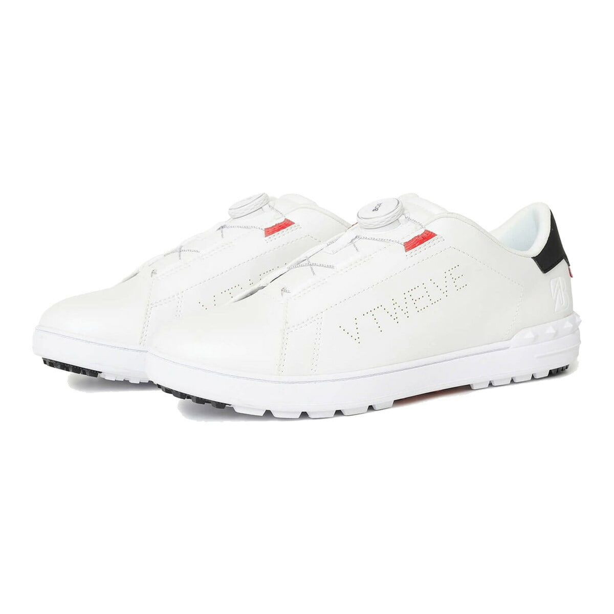 ブリヂストン ゴルフ V12 コラボレーション ゴルフシューズ ゼロ・スパイク バイター V12-25 BOA メンズ ZSP-BITER SHG5VT/V122521-SN01 3E相当 防水仕様 ボア BOA スパイクレスシューズ 2025年秋冬モデル BRIDGESTONE GOLF ヴィ トゥエルヴ コラボ ダイヤル式 25.0cm 白(WH)