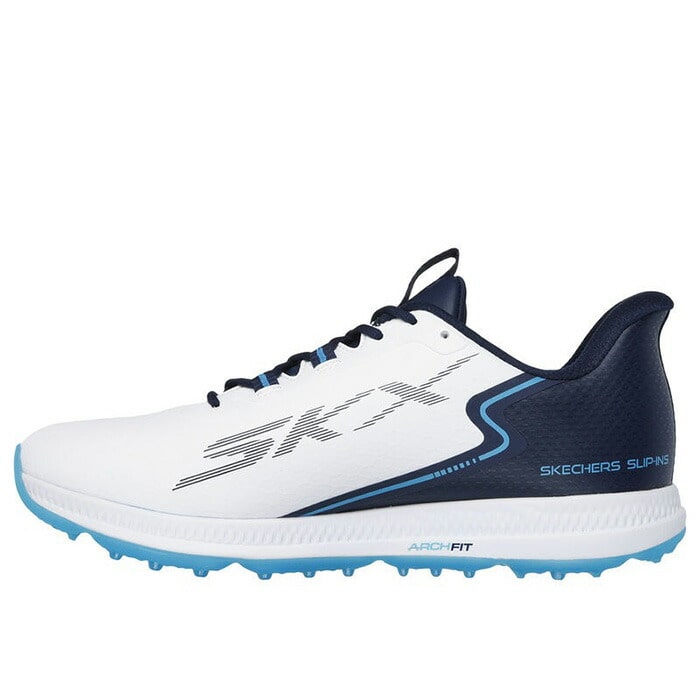 スケッチャーズ Skechers スニーカー スリップインズ ゴーゴルフ エリート 6 メンズ 214130 Slip-ins GO GOLF ELITE 6 靴 シューズ ハンズフリーで靴の脱ぎ履きが可能 ノーマル 2E相当 紐タイプ レースアップ 27.5cm ホワイト(WHT)