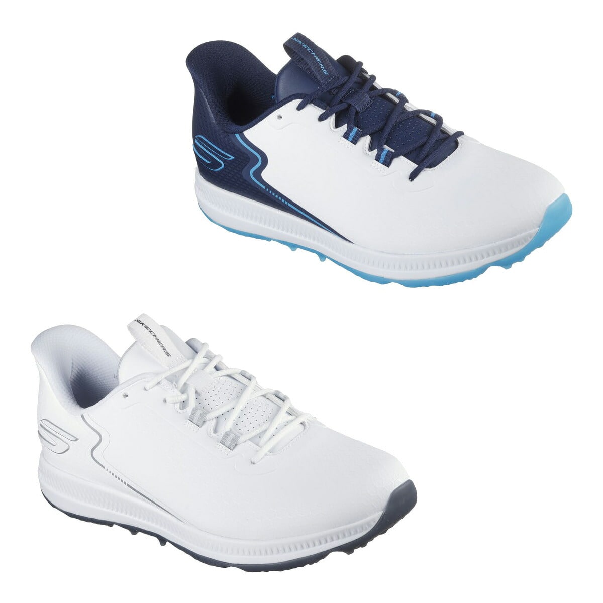 スケッチャーズ Skechers スニーカー スリップインズ ゴーゴルフ エリート 6 メンズ 214130 Slip-ins GO GOLF ELITE 6 靴 シューズ ハンズフリーで靴の脱ぎ履きが可能 ノーマル 2E相当 紐タイプ レースアップ 27.5cm ホワイト(WHT)