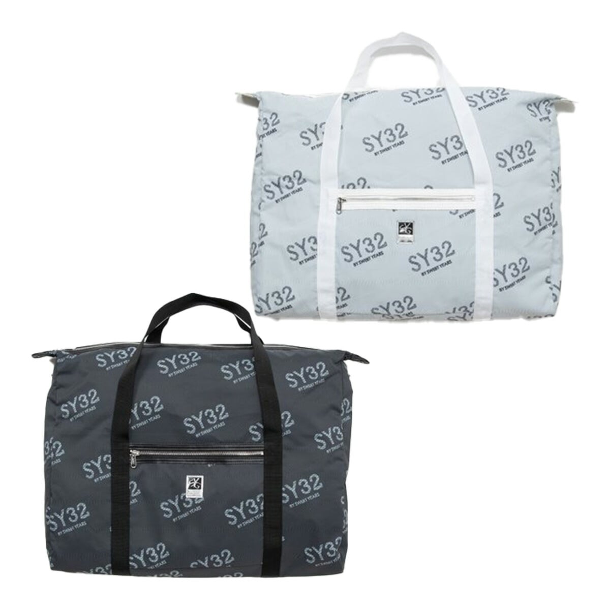 SY32 by SWEET YEARS イージー ボストンバッグ SYG-24S105 SYG24S105 イージーバッグ 折り畳みボストン マチ無し エスワイサーティトゥ バイ スウィートイヤーズ 2024年春夏モデル 旅行 遠征 大容量タイプ - ホワイト