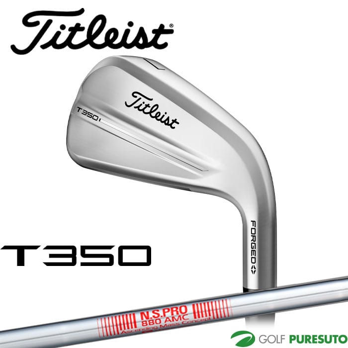 タイトリスト ゴルフ アイアン T350 6本セット（#6-W48） N.S PRO 880 AMC スチールシャフト 2025年モデル [titleist] [日本仕様 日本正規品]