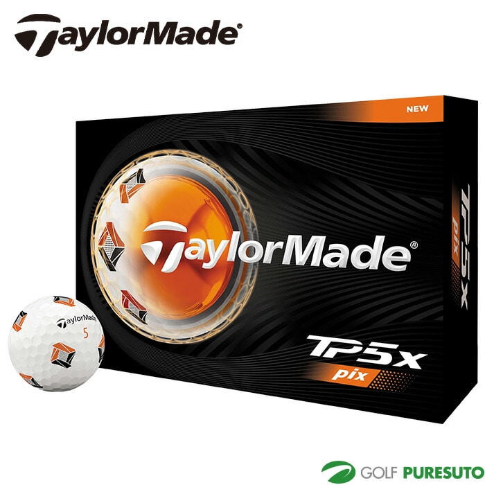 テーラーメイド ゴルフボール TP5 pix／TP5x pix 1ダース（12球入）2026年モデル TaylorMade GOLF[ティーピーファイブ エックス ピックス]