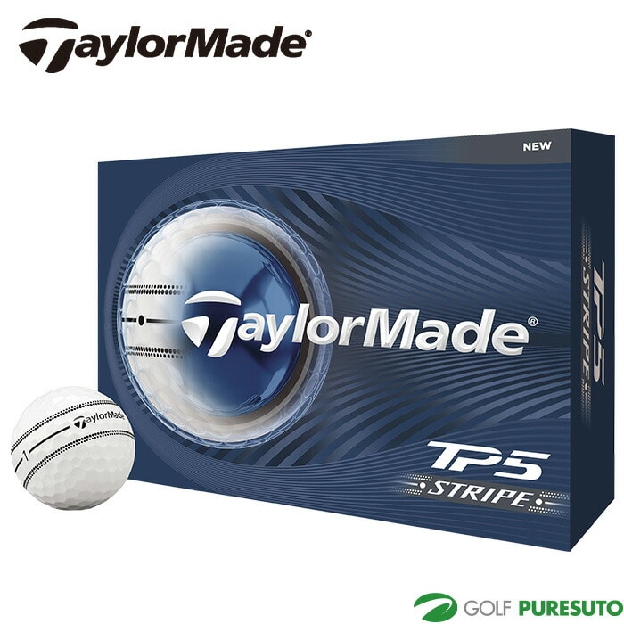 テーラーメイド ゴルフボール TP5 Stripe／TP5x Stripe 1ダース（12球入）2026年モデル TaylorMade GOLF[ティーピーファイブ エックス ストライプ]