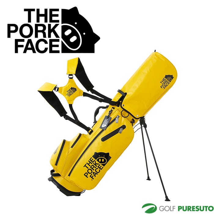 The Pork Face ゴルフ 9.0型 ポークフェイス スタンドキャディバッグ TPF-CB02 ゴルフバッグ スタンドタイプ 2024年モデル ネームプレート刻印無料!