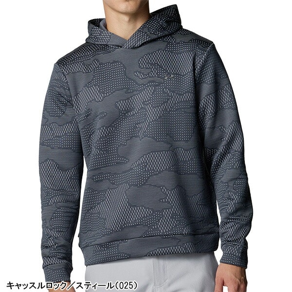 アンダーアーマー 長袖 プルオーバー パーカー UAドライブ ミッドレイヤー ジャカード フーディー メンズ 6003724 ゴルフウェア トップス 2025年秋冬モデル 秋冬ウェア UNDER ARMOUR フード付き