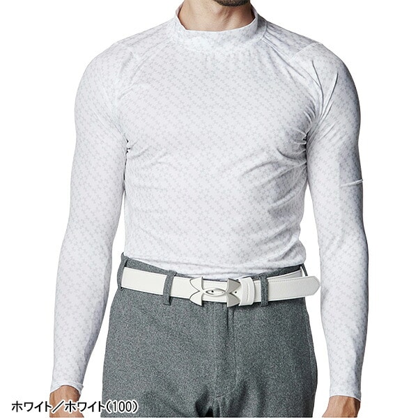 アンダーアーマー 長袖 ベースレイヤー UAヒートギア フィッティド ノベルティ ロングスリーブ モックネック シャツ メンズ 6007920 ゴルフウェア アンダーウェア インナーウェア アンダーシャツ インナーシャツ UNDER ARMOUR 2025年秋冬モデル 秋冬ウェア 春夏ウェア