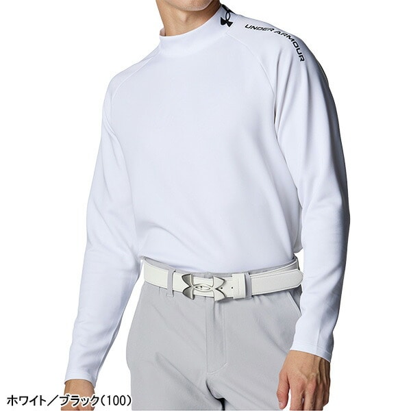 アンダーアーマー 長袖 モックネックシャツ UAドライブ アーマーニット メンズ 6007931 ゴルフウェア トップス UNDER ARMOUR 2025年秋冬モデル 秋冬ウェア