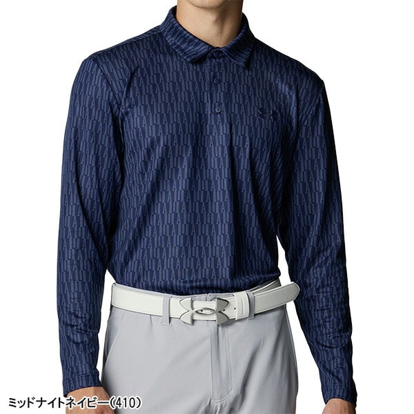アンダーアーマー 長袖 ポロシャツ UAドライブ プレーオフ ロングスリーブ ポロ メンズ 6007933 ゴルフウェア トップス UNDER ARMOUR 2025年秋冬モデル 秋冬ウェア