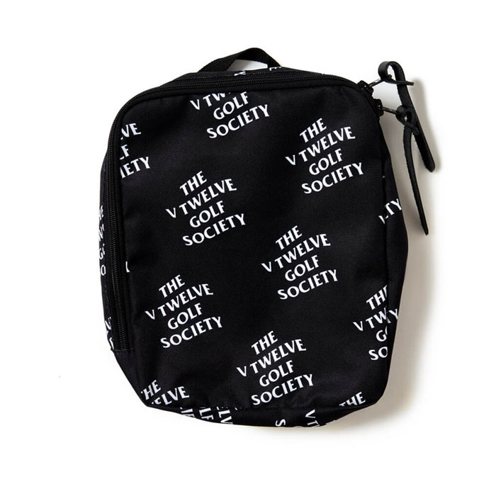 V12 ゴルフ 9.5型 キャディバッグ TVGS 9.5 柄 着せ替え可能 ラップテック Wraptec ロゴデザイン V122220CV01M おしゃれ メンズ レディース ユニセックス【CHM】 - ブラック
