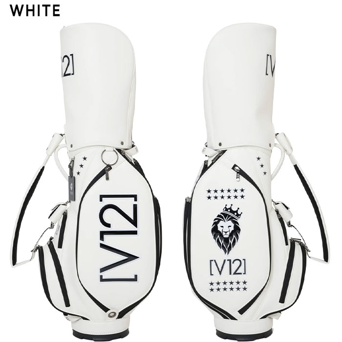 V12 ゴルフ 9.5型 V12 PRO CADDY カートキャディバッグ V122511-CB04 カートタイプ ネームプレート刻印無料! 2025年春夏モデル - BLACK