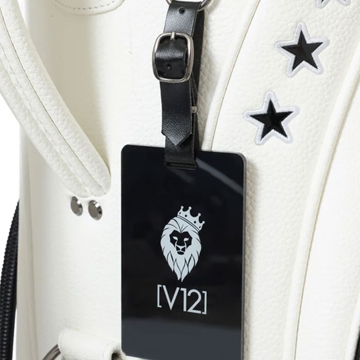 V12 ゴルフ 9.5型 V12 PRO CADDY カートキャディバッグ V122511-CB04 カートタイプ ネームプレート刻印無料! 2025年春夏モデル - BLACK