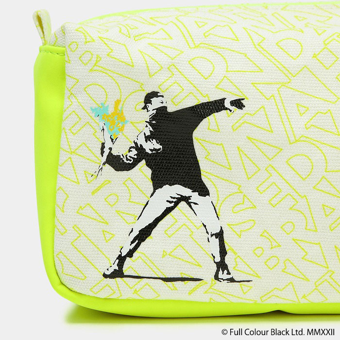 【在庫処分】【レディース】ビバハート ブランダライズド ポーチ FLOWER BOMBER バンクシー 013-86202 おしゃれ - イエロー(032)