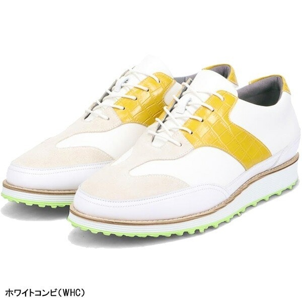【プレゼントキャンペーン】フープレイ ゴルフシューズ ロバートソン Robertson メンズ 24434655 whooplay スパイクレスシューズ 撥水 紐タイプ シューレース 2025年モデル