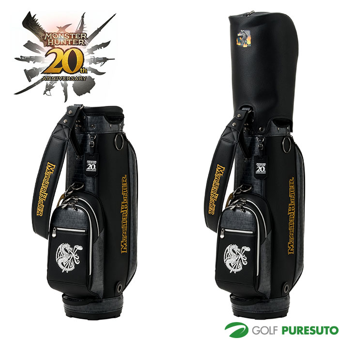 モンスターハンター ゴルフ 9.0型 20周年記念 ミラボレアス キャディバッグ CBMH-201 NBMG523F ゴルフバッグ カートタイプ 2025年秋冬モデル MONSTER HUNTER GOLF