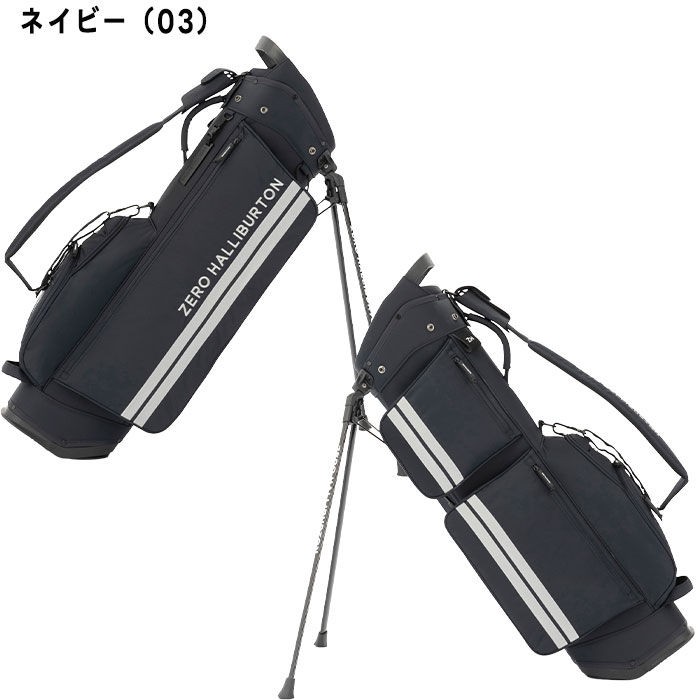 ゼロハリバートン ゴルフ 8.5型 DICROS SOLO Series tand Bag キャディバッグ ZHG-CB DS 85012 ゴルフバッグ スタンドタイプ 2025年秋冬モデル ZERO HALLIBURTON GOLF - ネイビー(03)