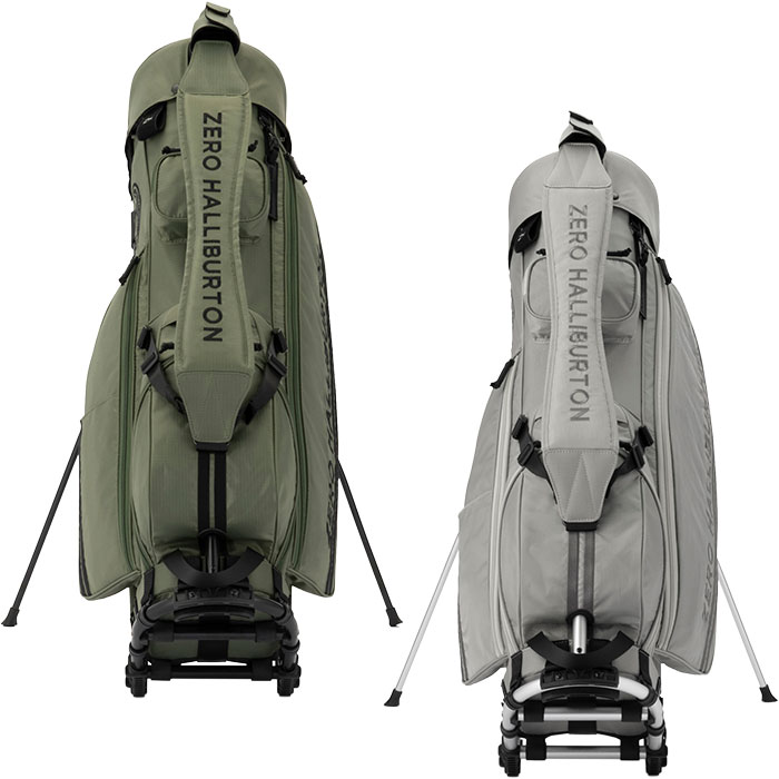 ゼロハリバートン ゴルフ 9.0型 Grip-Stand Caddie Bag キャディバッグ ZHG-CB GF 85031 ゴルフバッグ スタンドタイプ 2025年秋冬モデル ZERO HALLIBURTON GOLF - カーキ(04)