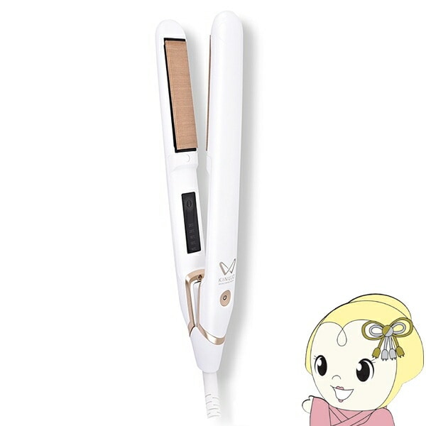 在庫あり ストレートアイロン KINUJO キヌージョ 絹女 W worldwide model 海外対応 ホワイト DS200