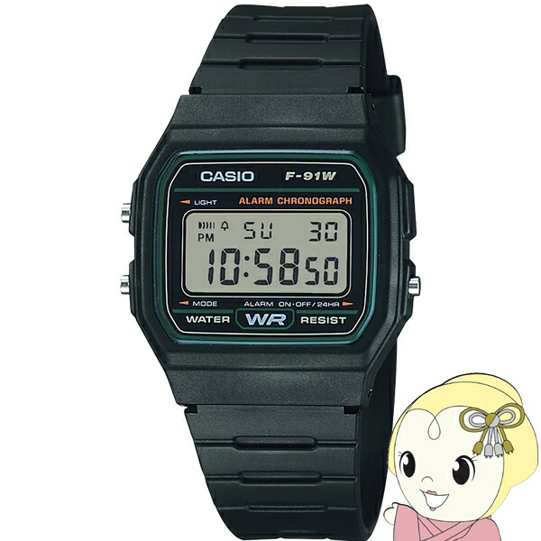 在庫あり 腕時計 カシオ F-91W-3JH デジタル メンズ レディース ユニセックス 軽量 薄型 防水 チープカシオ 定番 人気 ブラック 国内正規品