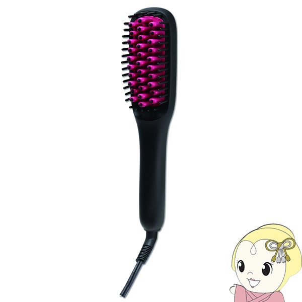 在庫処分　ブラシアイロン コンパクト ブラックピンク マクロス ufurl MEBL-125BP