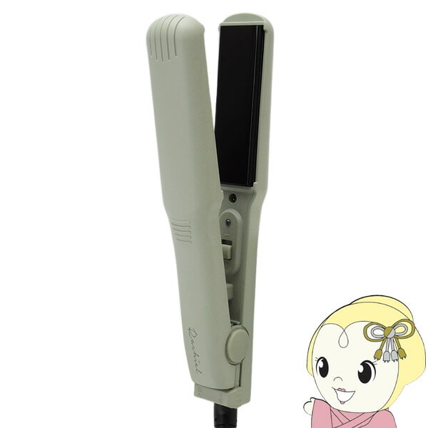 在庫あり ミニストレートアイロンPO ラシィル マクロス セラミック やさしい 最高温度180℃ 持ち運び便利 MEBL-155PO