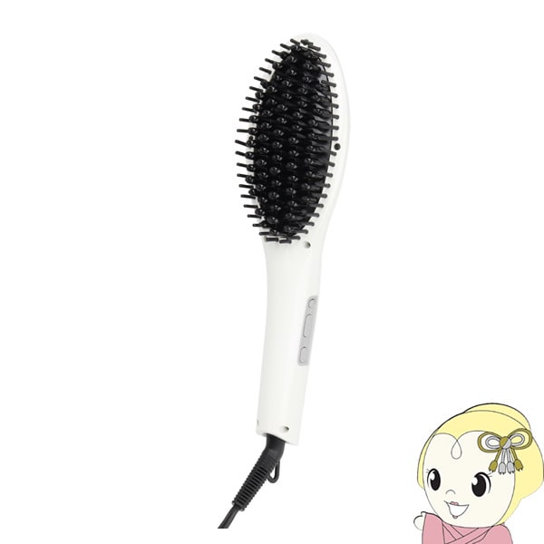 在庫あり スーパーストレートアイロンブラシ マイナスイオン サラツヤ髪 macros マクロス ufurl ホワイト MEBL-85WH 200℃