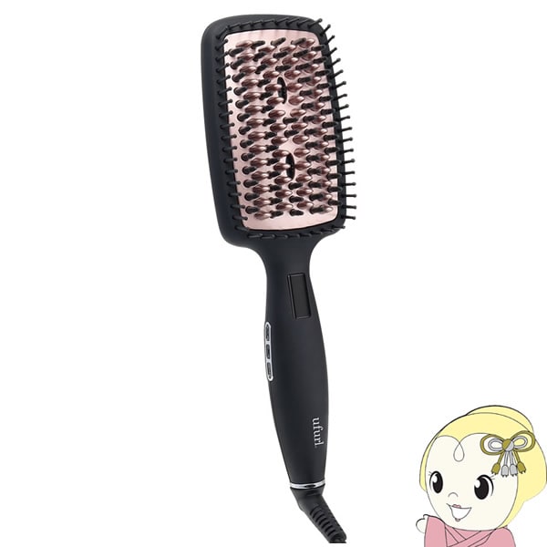 在庫処分　macros マクロス ダブルイオニックアイロンブラシ オートオフ機能 温度設定 360°回転式コード 簡単 MEBL-94