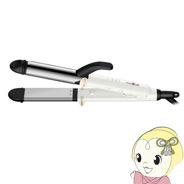 在庫僅少 mod's hair モッズヘア アドバンススマート マイナスイオン2WAYアイロン32mm(ホワイト) MHI-3286-W