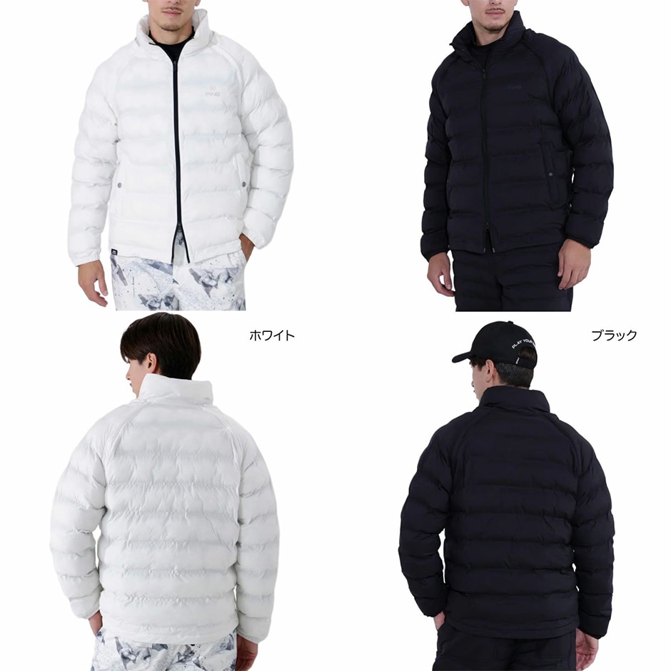 ピン PING 全方向ストレッチ接結ボーダー2WAY中綿ブルゾン 621-5220003