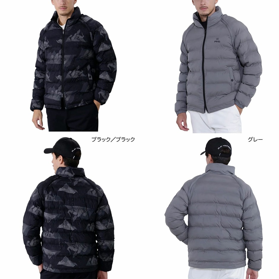 ピン PING 全方向ストレッチ接結ボーダー2WAY中綿ブルゾン 621-5220003