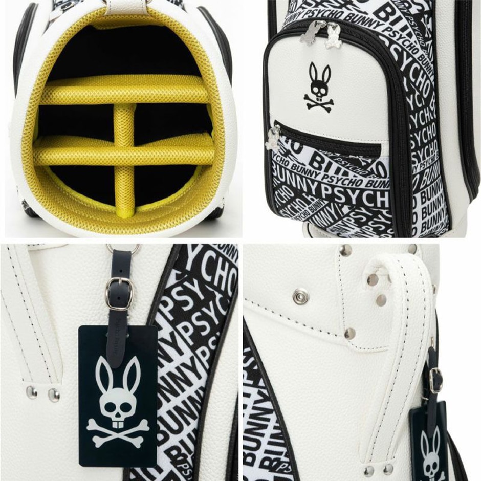 Psycho Bunny(サイコバニー) キャデイバッグ FLAGSHIP ホワイト Psycho