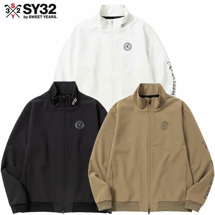 SY32 GOLF SYG-25A1-14 ゴルフウェア SPORTEX 2STRECH TWILL ZIP UP JK 長袖 メンズ 日本正規品 2025秋冬モデル 日本正規品 SY32 GOLF SYG-25A1-14 ゴルフウェア SPORTEX 2STRECH TWILL ZIP UP JK