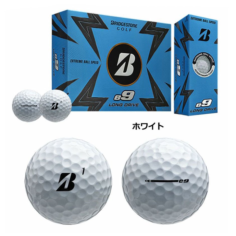 BRIDGESTONE GOLF 2023 e9 LONG DRIVE ゴルフボール 1ダース(12球入) 2ピース USA直輸入品