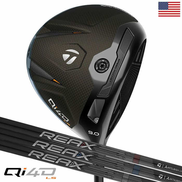 テーラーメイド Qi4D LS Driver ドライバー メンズ 右用 REAX カーボン USA直輸入品 2026年モデル 並行輸入 TaylorMade ゴルフクラブ