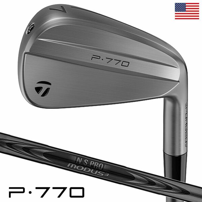 テーラーメイド P770 Battle Worn Irons アイアン 7本セット(4I-PW) メンズ 右用 MODUS TOUR 120 LUXURY BLACK スチールシャフト 2025年モデル USA直輸入品 並行輸入 ゴルフクラブ