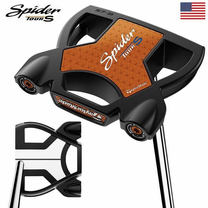 テーラーメイド Spider Tour S Long Black パター メンズ 右用 46インチ 長尺 スパイダー ツアー TaylorMade 2025年モデル USA直輸入品 並行輸入品 ゴルフクラブ