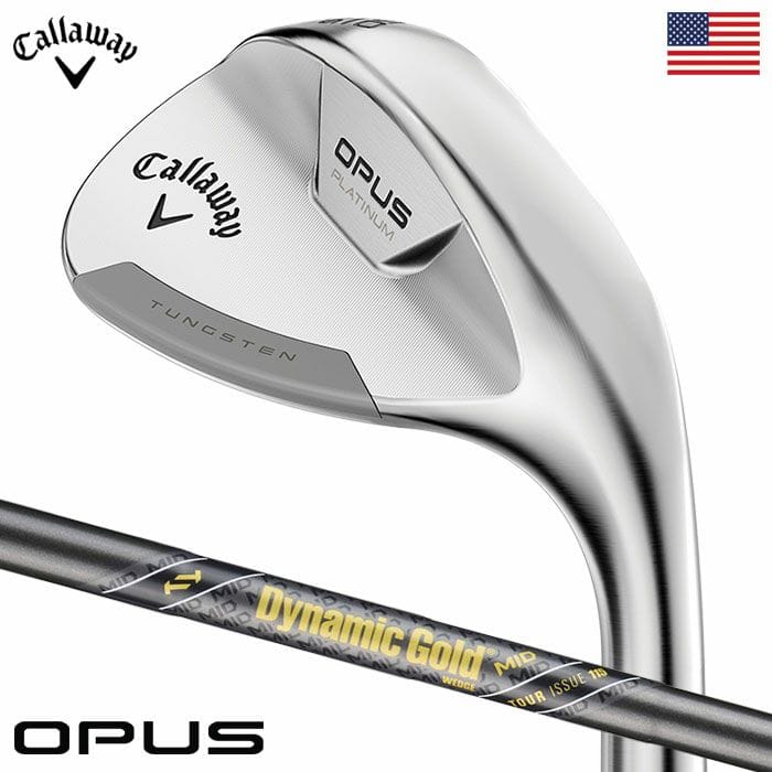 キャロウェイ ゴルフ Opus Platinum Chrome ウェッジ メンズ 右用 DYNAMIC GOLD MID 115 GUNMETAL スチールシャフト装着 2024年モデル 日本未発売モデル Callaway USA直輸入品 golf