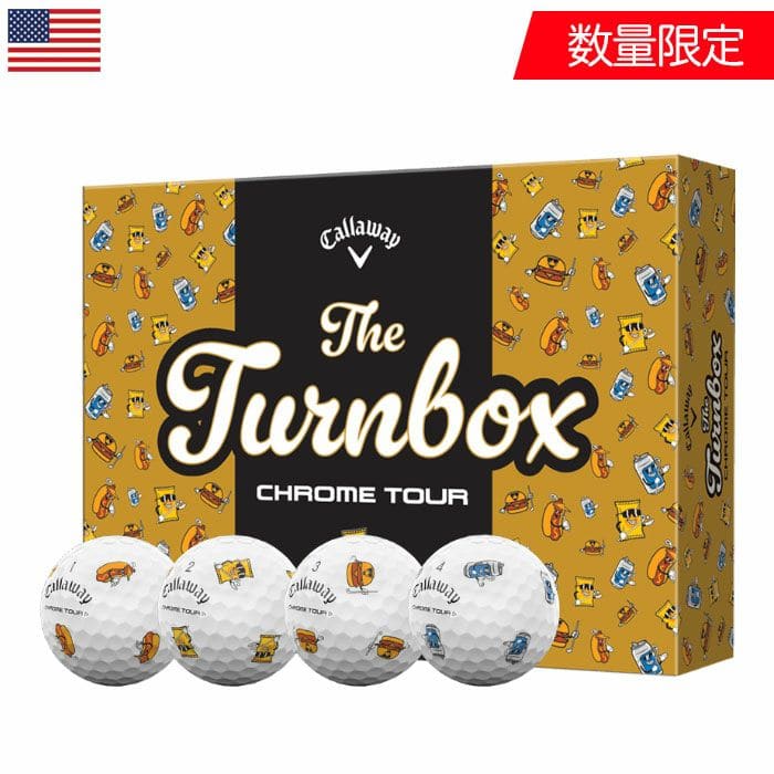 【数量限定】キャロウェイ CHROME TOUR TURN BOX ゴルフボール 1ダース 全12球入 限定モデル 2025年モデル Callaway USA直輸入品 並行輸入